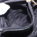 LOEWE Shoulder Bag Leather Black Gold Auth 186334A-24