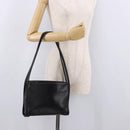 LOEWE Shoulder Bag Leather Black Gold Auth 186334A-27