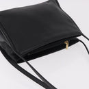 LOEWE Shoulder Bag Leather Black Gold Auth 186334A-6