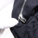 FENDI Mamma Baguette Shoulder Bag Cotton jersey Black Silver Auth 186336-22