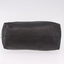 LOEWE Hand Bag Leather 2way Gray Silver Auth 186337M-5