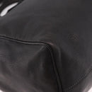 LOEWE Hand Bag Leather 2way Gray Silver Auth 186337M-9