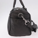 LOEWE Hand Bag Leather 2way Gray Silver Auth 186337M-4