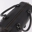 LOEWE Hand Bag Leather 2way Gray Silver Auth 186337M-6