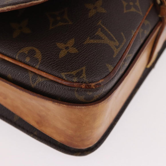 LOUIS VUITTON Monogram Cartouchiere GM Shoulder Bag M51252 LV Auth 186346