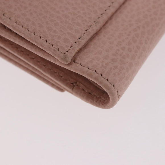 GUCCI GG Marmont Wallet Leather Pink Gold 524672 Auth 186349M