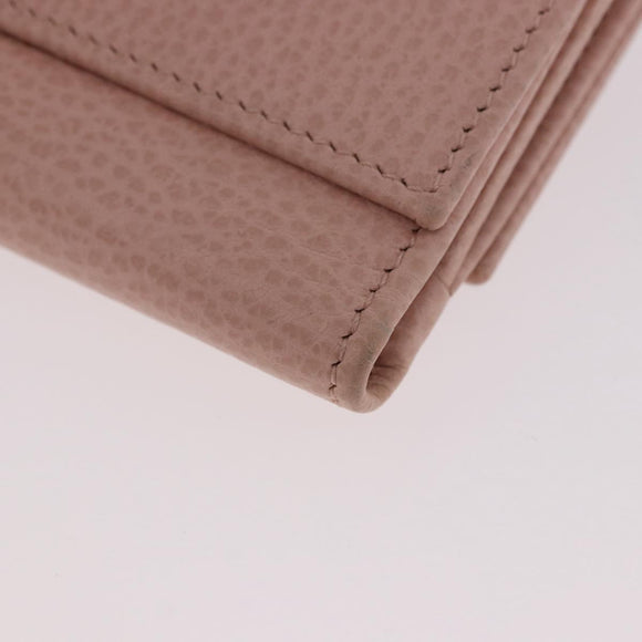 GUCCI GG Marmont Wallet Leather Pink Gold 524672 Auth 186349M