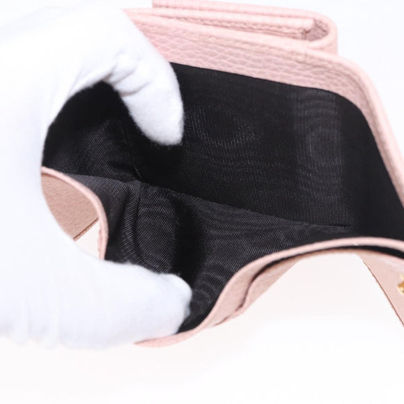 GUCCI GG Marmont Wallet Leather Pink Gold 524672 Auth 186349M