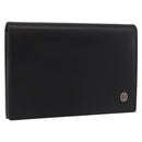 CARTIER Card Case Leather Black Auth 186351V-1