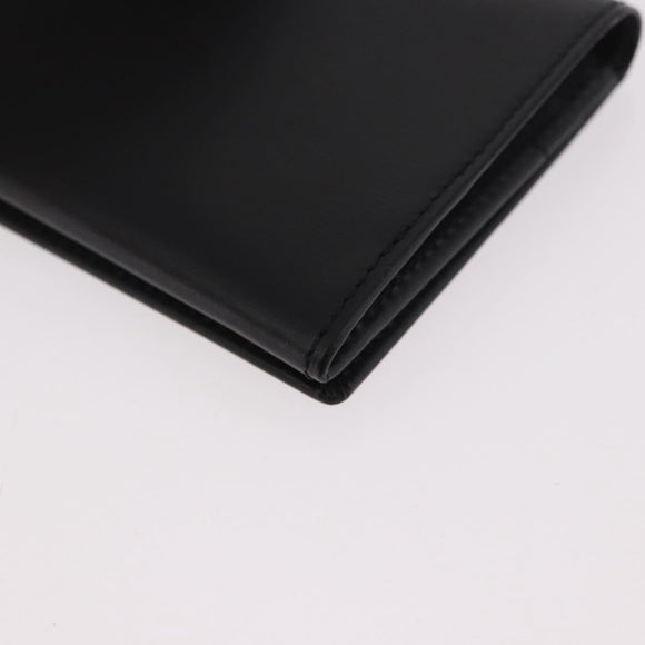 CARTIER Card Case Leather Black Auth 186351V
