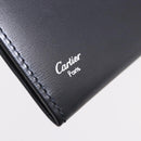 CARTIER Card Case Leather Black Auth 186351V-14