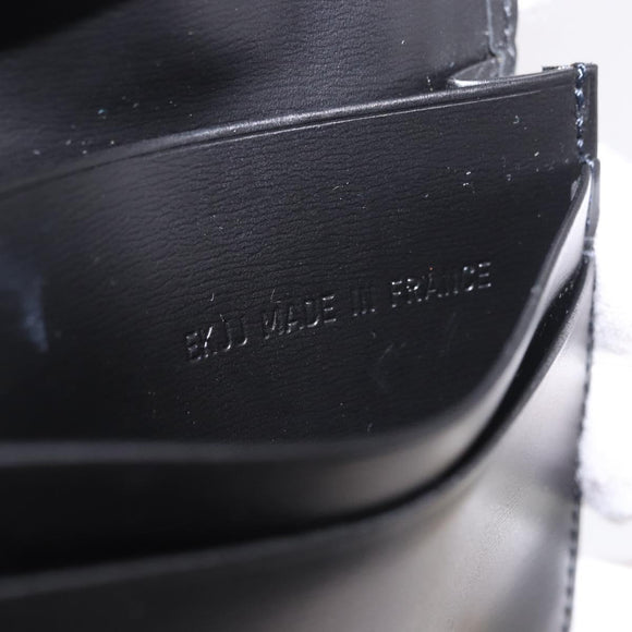 CARTIER Card Case Leather Black Auth 186351V