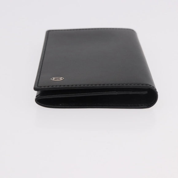 CARTIER Card Case Leather Black Auth 186351V