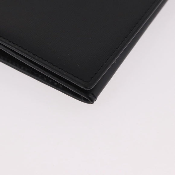 CARTIER Card Case Leather Black Auth 186351V