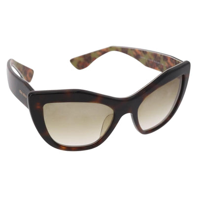 Miu Miu Sunglasses plastic Brown Auth 186352M