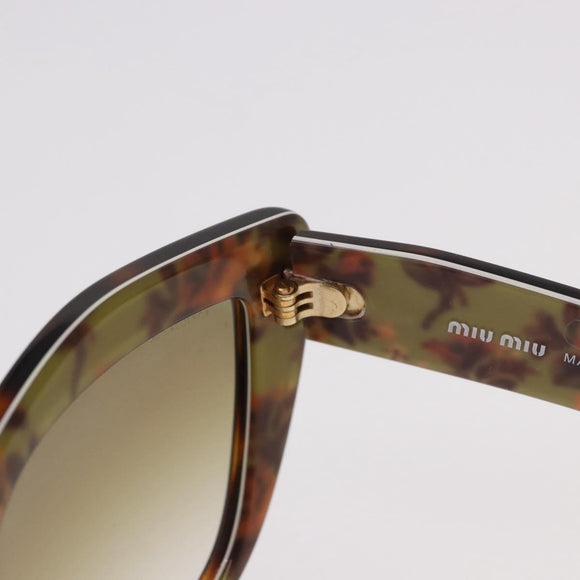 Miu Miu Sunglasses plastic Brown Auth 186352M