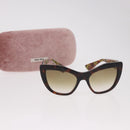 Miu Miu Sunglasses plastic Brown Auth 186352M-12