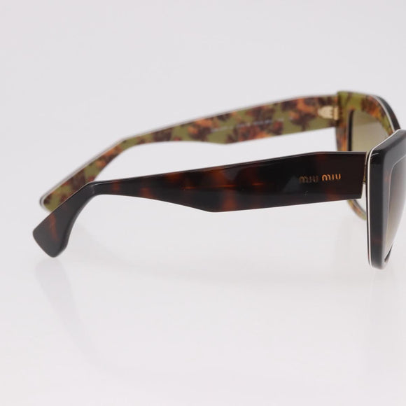 Miu Miu Sunglasses plastic Brown Auth 186352M