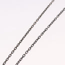 LOUIS VUITTON Pendant Valentine Padlock Necklace metal Black M01149 Auth 186353V-15