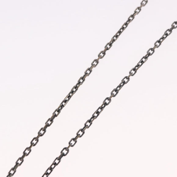 LOUIS VUITTON Pendant Valentine Padlock Necklace metal Black M01149 Auth 186353V