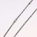 LOUIS VUITTON Pendant Valentine Padlock Necklace metal Black M01149 Auth 186353V-16