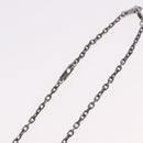 LOUIS VUITTON Pendant Valentine Padlock Necklace metal Black M01149 Auth 186353V-17