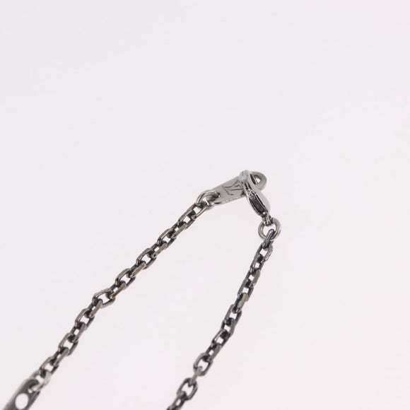 LOUIS VUITTON Pendant Valentine Padlock Necklace metal Black M01149 Auth 186353V