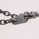 LOUIS VUITTON Pendant Valentine Padlock Necklace metal Black M01149 Auth 186353V-11