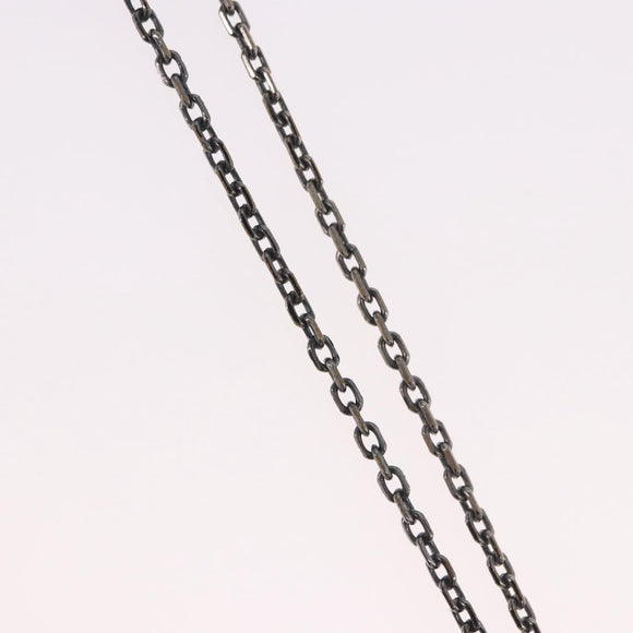 LOUIS VUITTON Pendant Valentine Padlock Necklace metal Black M01149 Auth 186353V