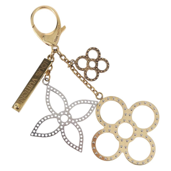 LOUIS VUITTON Bijou Sac Tapage Charm metal Gold Silver M65722 LV Auth 186356A