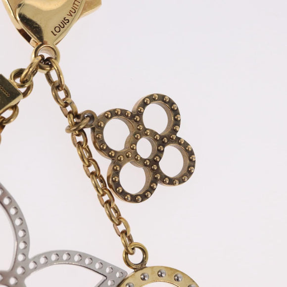 LOUIS VUITTON Bijou Sac Tapage Charm metal Gold Silver M65722 LV Auth 186356A