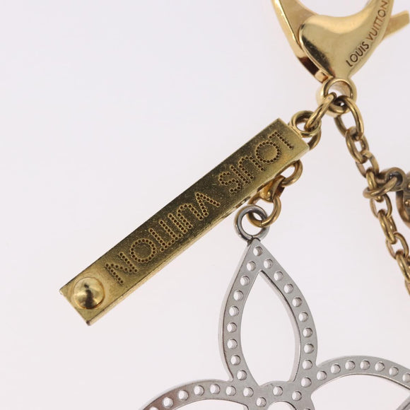 LOUIS VUITTON Bijou Sac Tapage Charm metal Gold Silver M65722 LV Auth 186356A