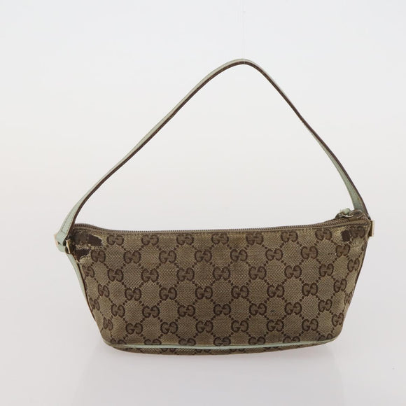 GUCCI GG Canvas GG Supreme Sherry Line Bag Leather 3 Set Beige Brown Auth 186359