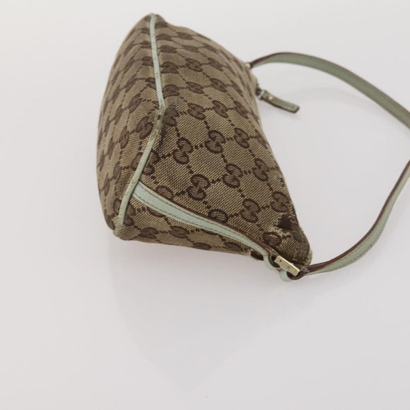 GUCCI GG Canvas GG Supreme Sherry Line Bag Leather 3 Set Beige Brown Auth 186359
