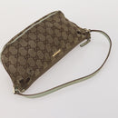 GUCCI GG Canvas GG Supreme Sherry Line Bag Leather 3 Set Beige Brown Auth 186359-12