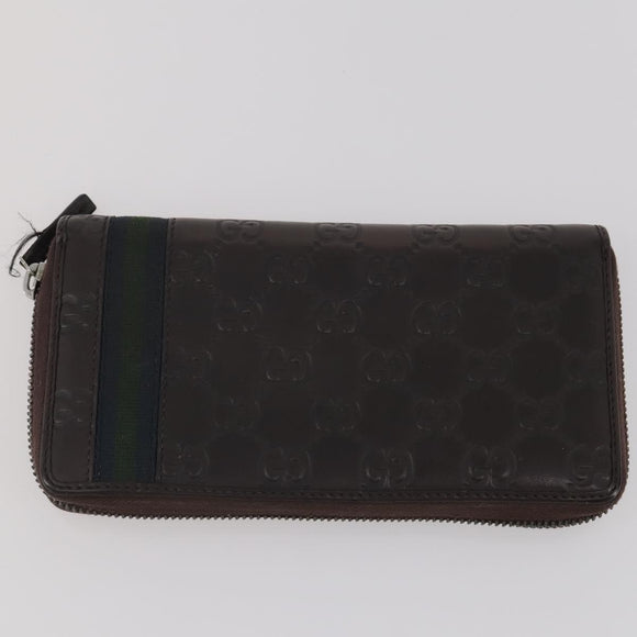 GUCCI GG Canvas GG Supreme Sherry Line Bag Leather 3 Set Beige Brown Auth 186359