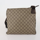 GUCCI GG Canvas GG Supreme Sherry Line Bag Leather 3 Set Beige Brown Auth 186359-3