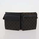GUCCI GG Canvas Shoulder Bag 2 Set Beige Black Auth 186360-10