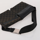 GUCCI GG Canvas Shoulder Bag 2 Set Beige Black Auth 186360-13