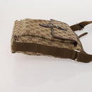 GUCCI GG Canvas Shoulder Bag 2 Set Beige Black Auth 186360-4