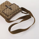 GUCCI GG Canvas Shoulder Bag 2 Set Beige Black Auth 186360-5
