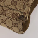 GUCCI GG Canvas Shoulder Bag 2 Set Beige Black Auth 186360-8