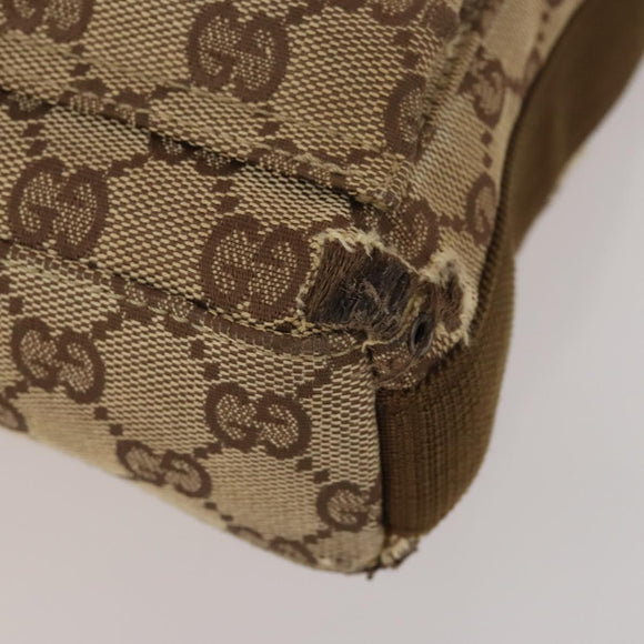 GUCCI GG Canvas Shoulder Bag 2 Set Beige Black Auth 186360