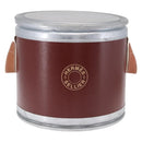 HERMES Saddle Box metal Brown Auth 186368-2