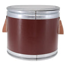 HERMES Saddle Box metal Brown Auth 186368-3