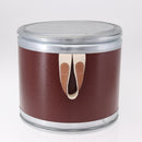 HERMES Saddle Box metal Brown Auth 186368-4