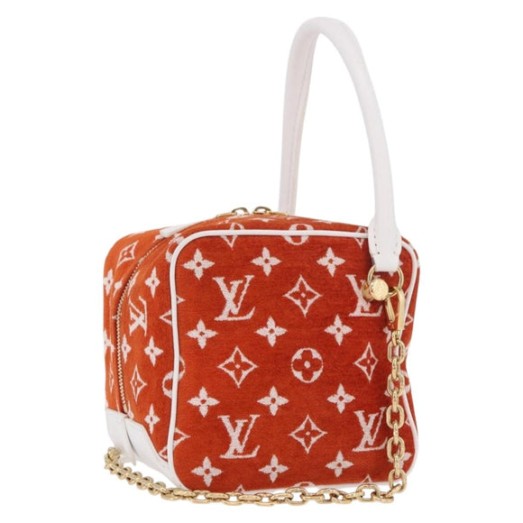LOUIS VUITTON Monogram Jaguar LV Match Square Bag Orange M46212 Auth 186370SAM