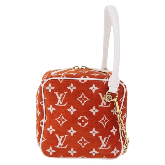 LOUIS VUITTON Monogram Jaguar LV Match Square Bag Orange M46212 Auth 186370SAM