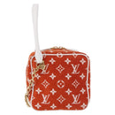 LOUIS VUITTON Monogram Jaguar LV Match Square Bag Orange M46212 Auth 186370SAM-3