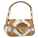LOUIS VUITTON Monogram Multicolor Marilyn Shoulder Bag White M40206 Auth 186372-1